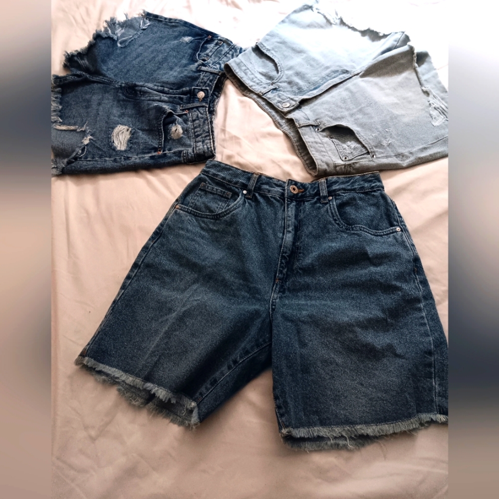 Denim Shorts Trio